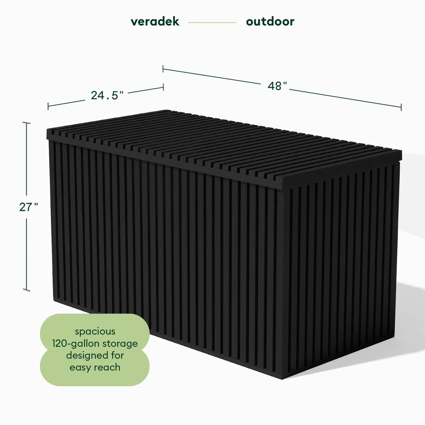 120-Gallon Multi-Purpose Storage Container | Lockable Storage Container