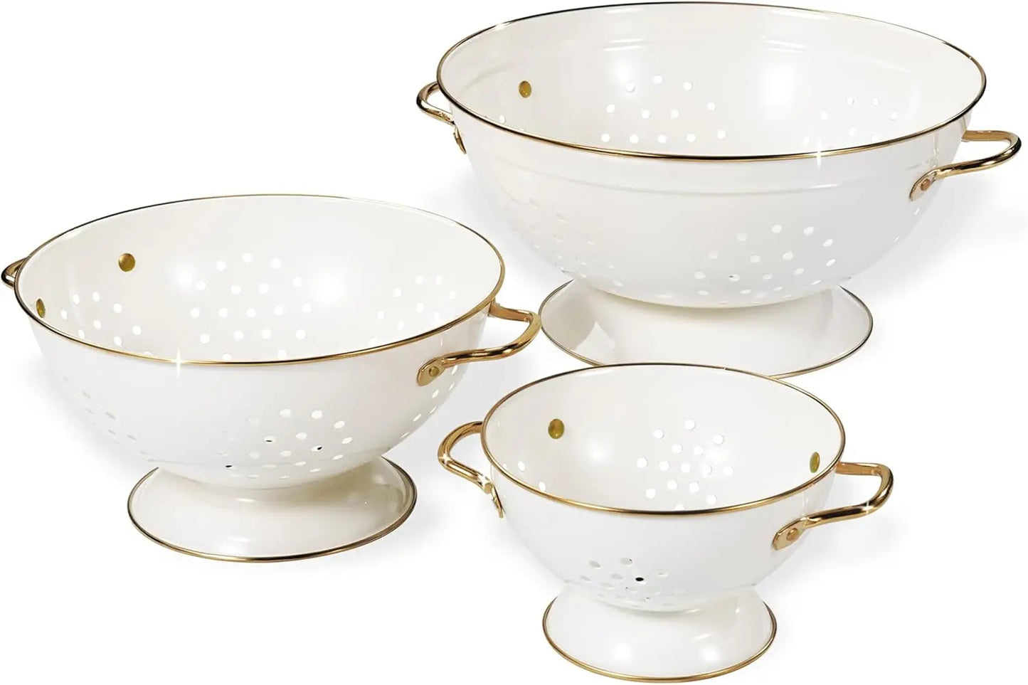 3-Piece Metal Strainer Set