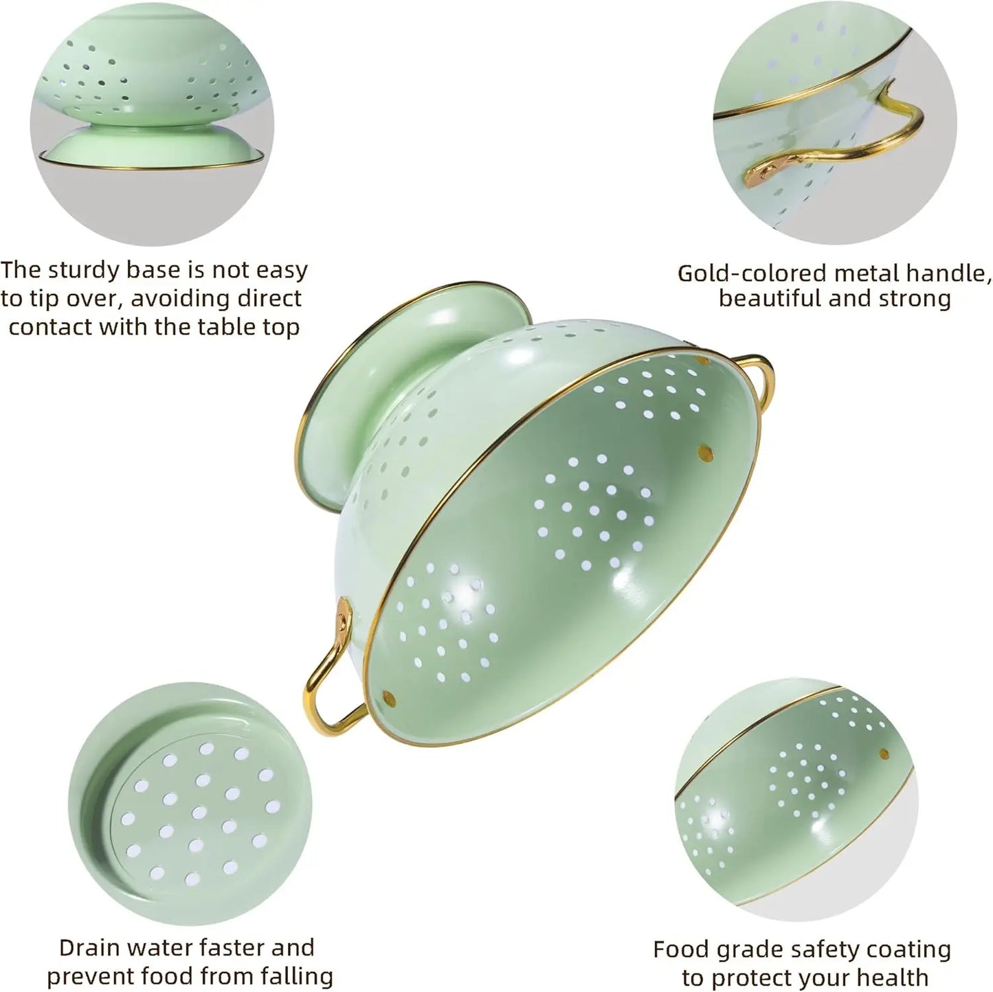 3-Piece Metal Strainer Set
