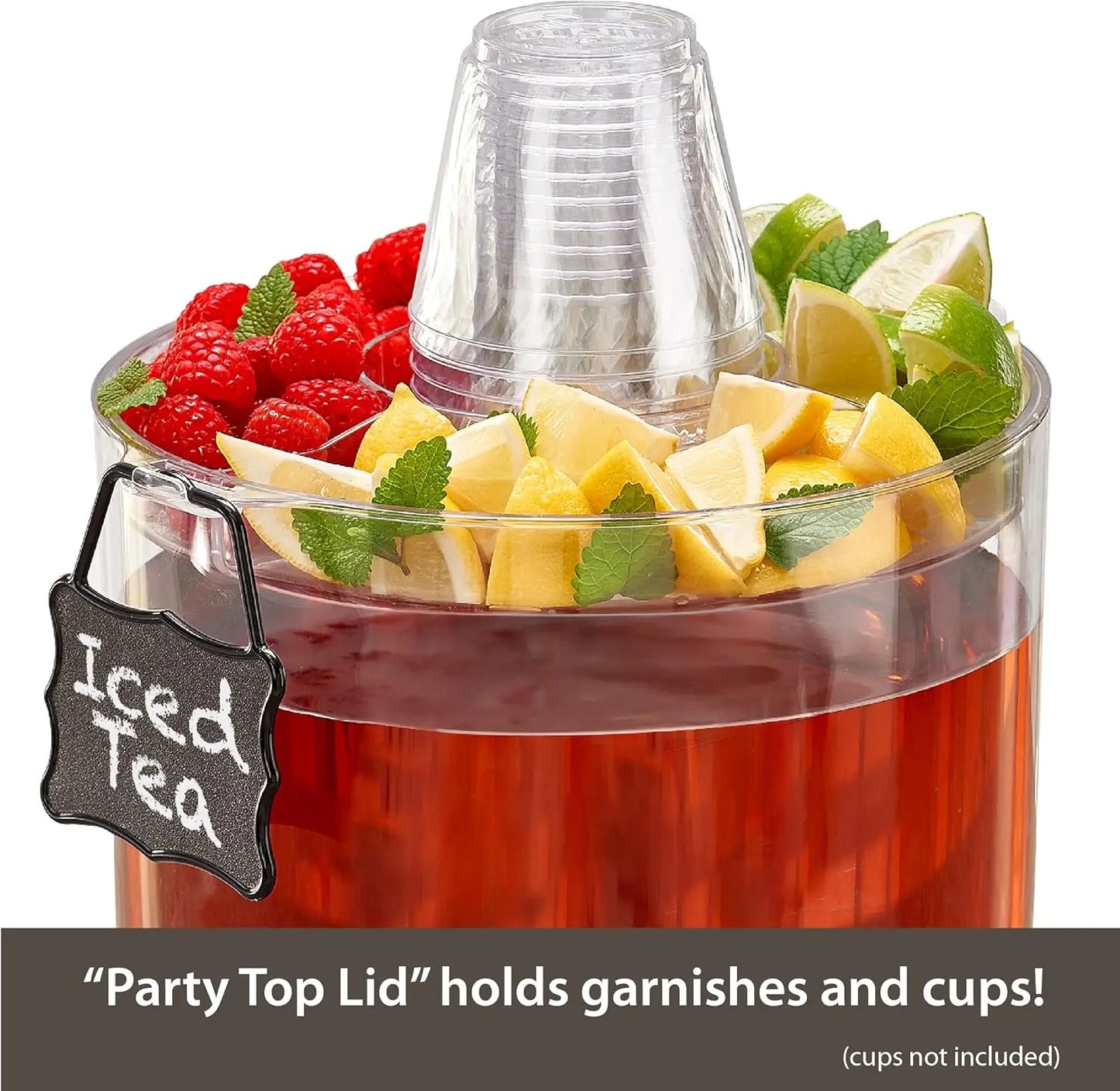 Heavy-Duty 2-Gallon Beverage Dispenser (with Base)