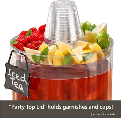 Heavy-Duty 2-Gallon Beverage Dispenser (with Base)