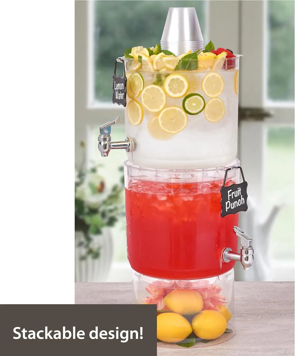 Heavy-Duty 2-Gallon Beverage Dispenser (with Base)