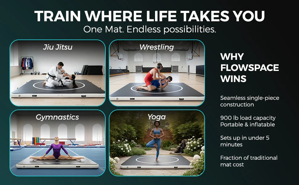 Can be used as a training mat for gyms and fighters