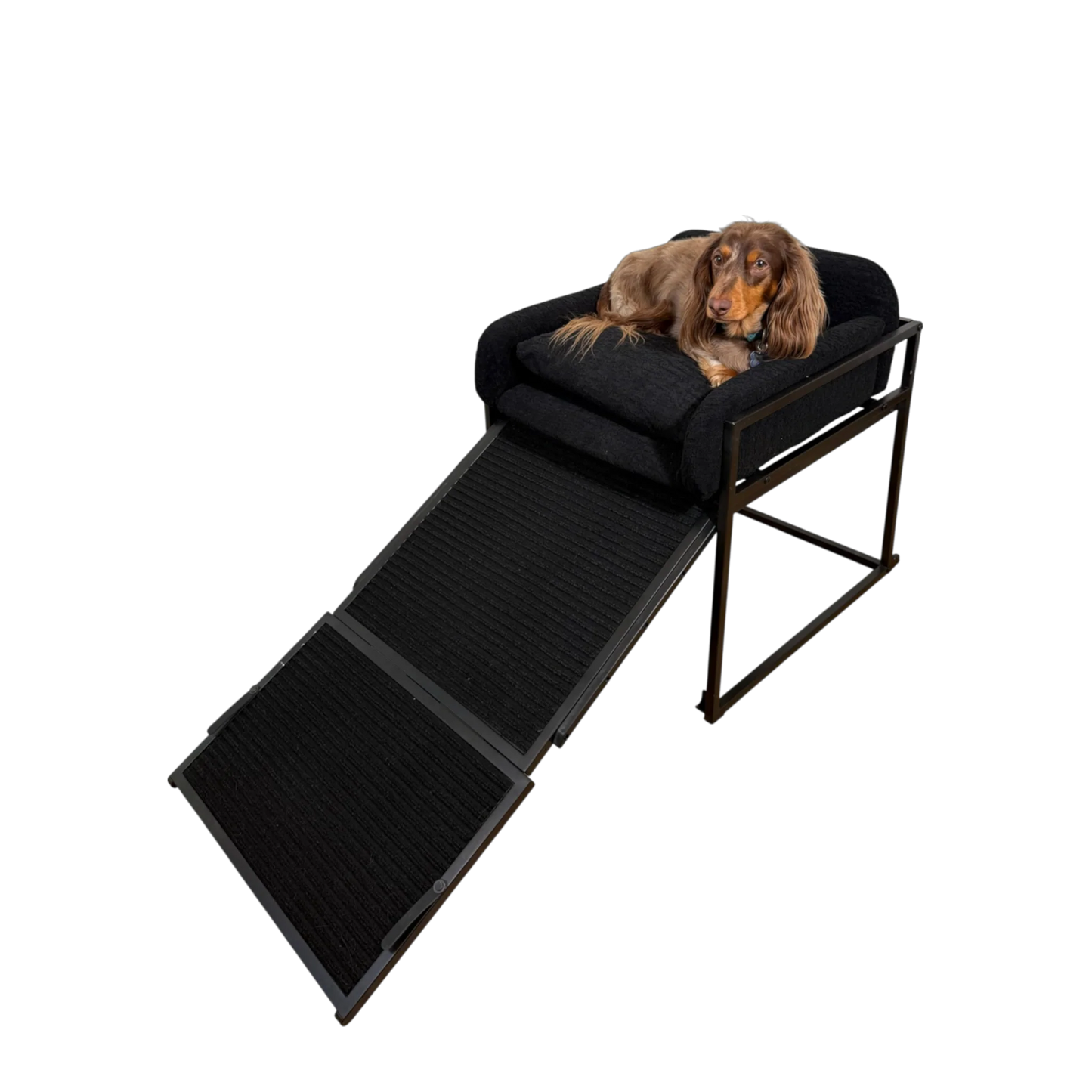 Pet Office Chair: Black Boucle