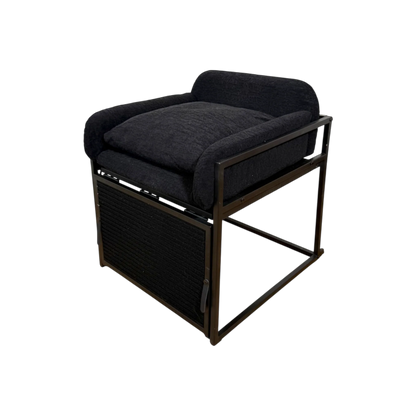 Pet Office Chair: Black Boucle