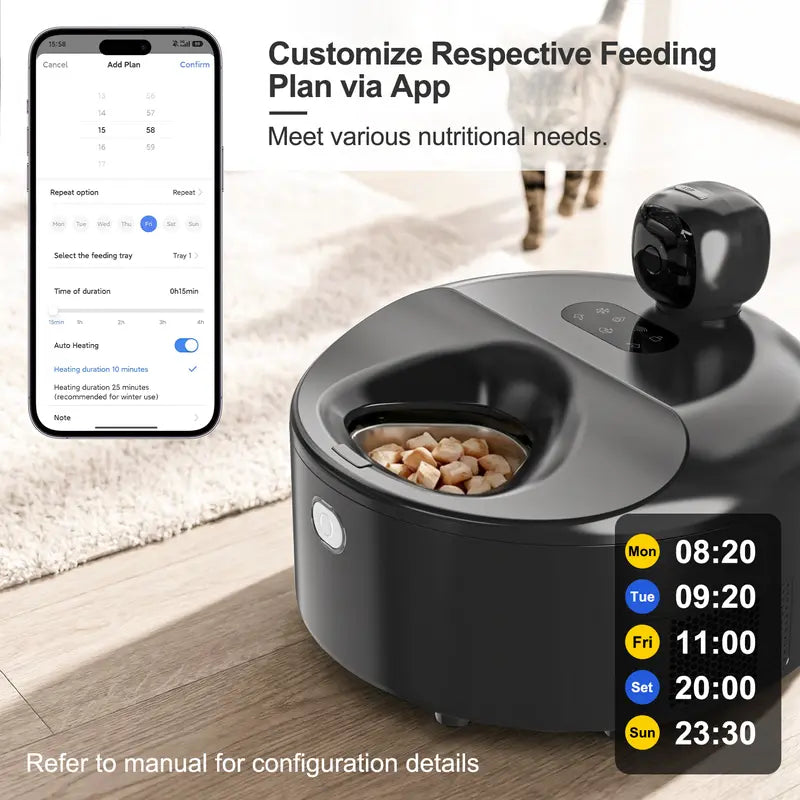 Automatic Cat Food Dispenser with Semiconductor Cooling Technology
